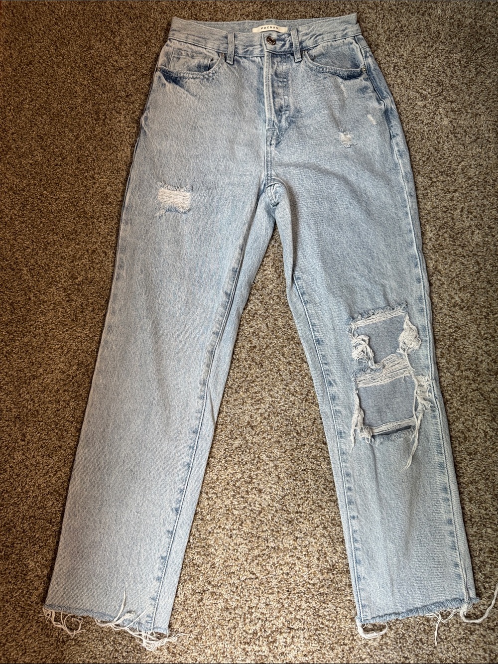 PAC SUNLight Wash Distressed Women’s Jeans~23 in.
